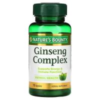 Травы Nature's Bounty Комплекс женьшеня, Ginseng Complex, 75 капсул Фото