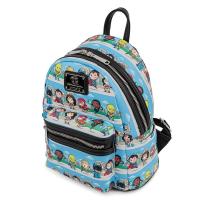 Рюкзак школьный Loungefly DC - Superheroes Chibi Lineup AOP Mini Backpack Фото