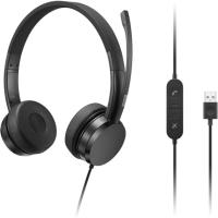 Навушники Lenovo USB-A Wired Stereo On-Ear Black Фото