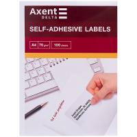 Етикетка самоклеюча Axent 210x148,5 (2 на листі) с/кл (100 листів) Фото