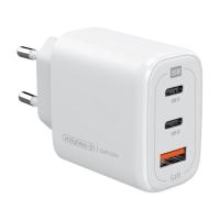 Зарядное устройство Intaleo 65W GAN 2USB-C PD+USB-A QC 3.0 white Фото