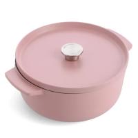 Каструля KitchenAid чавунна з кришкою 5,2 л Суха троянда Фото