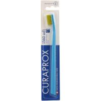 Зубная щетка Curaprox CS 1560 Soft М'яка D 0.15 мм Блакитна із салатовою Фото
