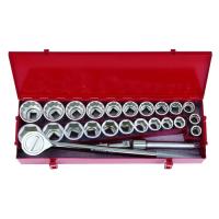 Набор инструментов KING TONY 3/4" 25 шт. 22-50 мм 7/8"-2" (шестигранный, 12-гра Фото