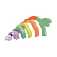 Розвиваюча іграшка Hape дерев'яна пірамідка Слоненя Фото