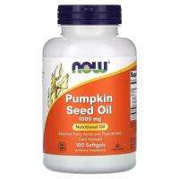 Травы Now Foods Масло семян тыквы, 1000 мг, Pumpkin Seed Oil, 100 Фото