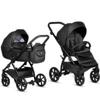 Коляска TUTIS 2 в 1 Uno5+ Leather collection Jet Black Фото