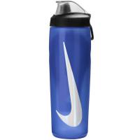 Пляшка для води Nike Refuel Bottle Locking Lid 24 OZ синій, чорний, срі Фото