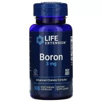 Минералы Life Extension Бор, 3 мг, Boron, 100 вегетарианских капсул Фото