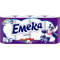 Туалетная бумага Emeka Paradise 3 слоя 8 рулонов Фото