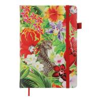 Книга записна Buromax EXOTIC А5 96 аркушів клітинка, червоний Фото
