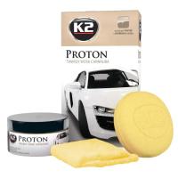 Автополироль K2 Proton з губкою та ганчіркою 200г Фото