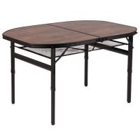 Туристический стол Bo-Camp Melrose Oval 120x80 cm Black/Wood look Фото