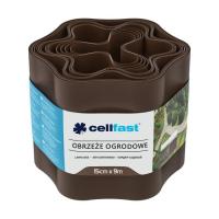 Садовое ограждение Cellfast газонная, бордюрная, волнистая, 15смх9м, коричневы Фото