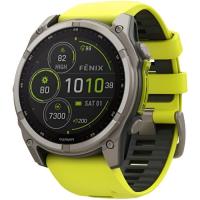 Смарт-часы Garmin fenix 8 51mm,Saph Solar, BareTi/Graphite,AmpYe/Grp Фото