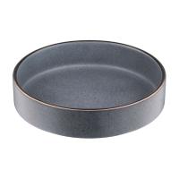 Тарелка Ardesto Fasano, 850мл, 20см, кераміка, сірий темний Фото