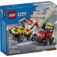 Конструктор LEGO City Піца-авто проти пожежної машини Набір перегон Фото