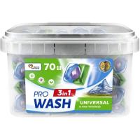 Капсулы для стирки Pro Wash Universal Альпийская свежесть 70 шт. Фото