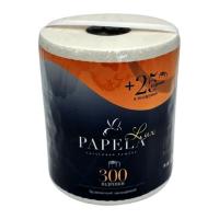 Бумажные полотенца Papela Lux 2 слоя 300+25 отрывов 1 рулон Фото