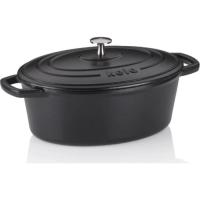 Гусятница Kela Calido чавунна з кришкою 4 л чорна Фото