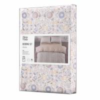 Постельное белье Ardesto Gloria сатин полевые цветы, бежевый евро 200х220 Фото