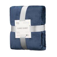 Плед Ardesto Flannel 160х200см, 100 поліестер, синій темний Фото