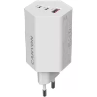 Зарядний пристрій Canyon HEXAGON 65 GaN 65W 2xPD 1xQC EU White Фото