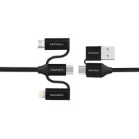 Дата кабель Promate USB 2.0 AM to Lightning + Micro 5P + USB-C pentapo Фото