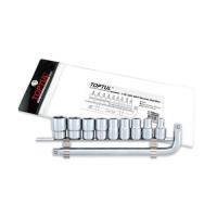Набор торцевых головок Toptul на планке 1/2" 8-22мм, вороток Фото