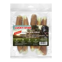 Ласощі для собак Lucky Star великий брикет з м`ясом курки 24-25 см 500 г Фото
