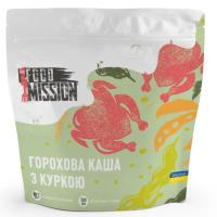 Пища быстрого приготовления Food Mission Каша гороховая с курицей 100 г Фото