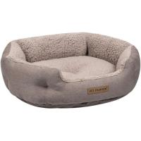 Лежак для животных Pet Fashion BRIG 58х48х20 см кофейный Фото