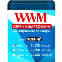Стрічка до принтерів WWM 8мм х 7м STD к. Black Фото