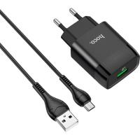 Зарядное устройство HOCO C72Q Glorious USB QC3.0 + cable USB to Micro 5P 18 Фото