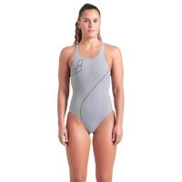 Купальник Arena Trail Swimsuit V Back 009022-520 Сірий 42 Фото
