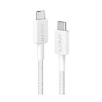 Дата кабель Anker USB-C to USB-C 0.9m nylon 322 white Фото