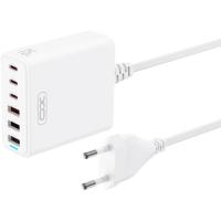 Зарядное устройство XO L133 3xUSB-A + 3xUSB-C 75W White Фото