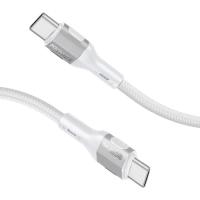 Дата кабель Promate USB-C to USB-C 1.2m 60W PD FletchLink-CC grey Фото