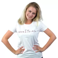 Футболка Sol's Pioneer Women I'am Ukrainian білий L Фото