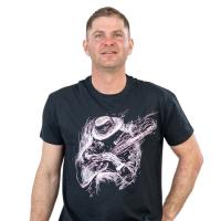 Футболка Sol's Regent 150 Guitar player насичений чорний L Фото