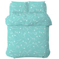 Постельное белье Home Line Васильки бирюзовый, бязь, полуторный Фото