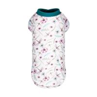 Футболка для животных Pet Fashion Flora М белая с цветочным принтом Фото
