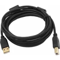 Кабель для принтера Voltronic USB 2.0 AM/BM 1.5m ferrite black Фото
