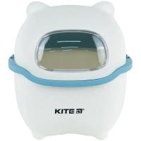 Кошик для паперів Kite Настільний контейнер для сміття, біло-блакитний Фото