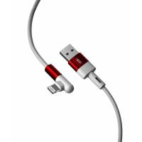 Дата кабель XO USB 2.0 AM to Lightning 1.0m 2.4A 90° corner white Фото