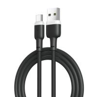 Дата кабель XO USB 2.0 AM to USB-C 1.0m 2.1A silicone black Фото