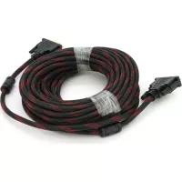 Кабель мультимедийный Merlion DVI M to DVI M 10.0m 24+1pin black/red Фото