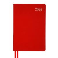 Еженедельник Leo planner А5 датированный 2026 "Aldento", интегральный, крас Фото