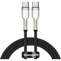 Дата кабель Baseus USB-C to USB-C 1.0m 100W metal black Фото