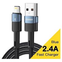 Дата кабель Essager USB 2.0 AM to Lightning 2.0m 2.4A blue Фото